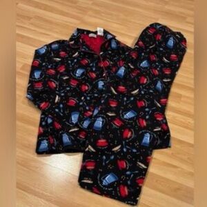 NWT Delicate Pajamas set - black latte Pattern size L